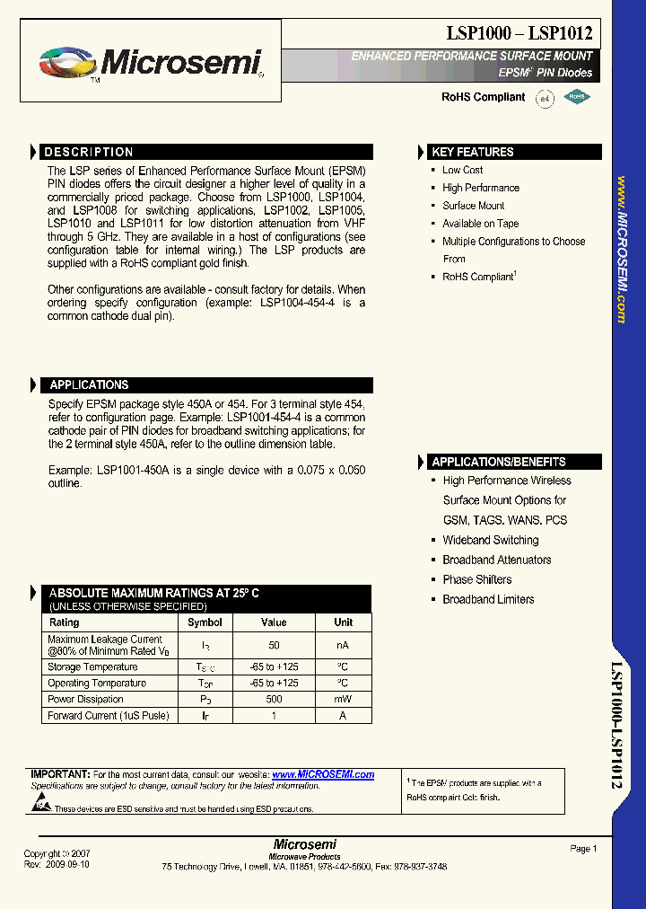 LSP1000_4746089.PDF Datasheet