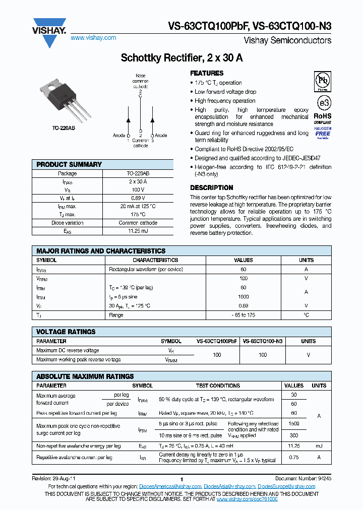 63CTQ100-N3_4746743.PDF Datasheet
