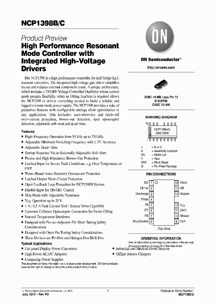 NCP1398B_4747573.PDF Datasheet