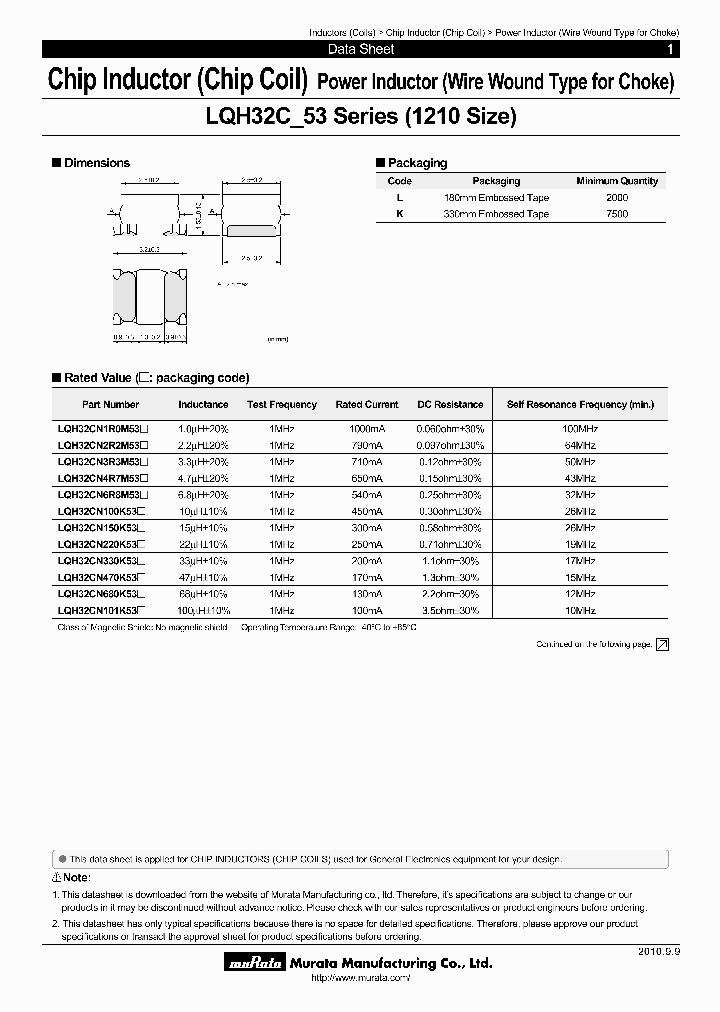 LQH32CN220K53L_4748185.PDF Datasheet