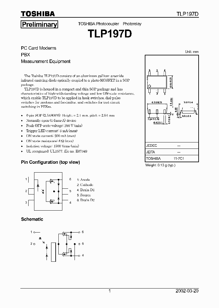 TLP197D_4748352.PDF Datasheet