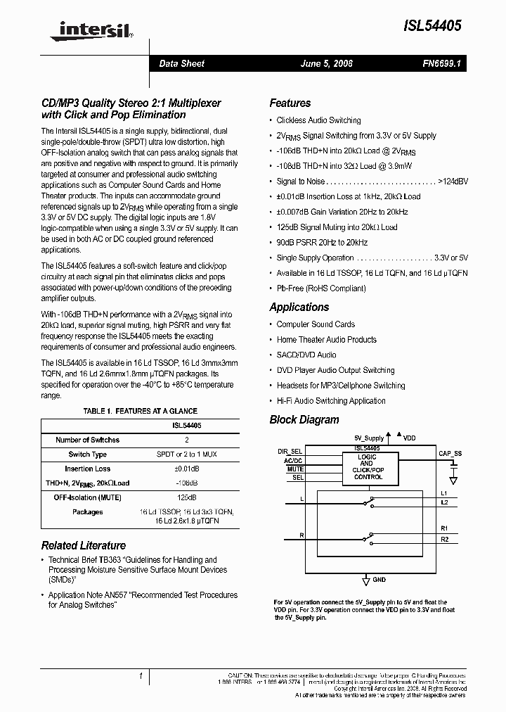 ISL54405IRTZ_4748314.PDF Datasheet