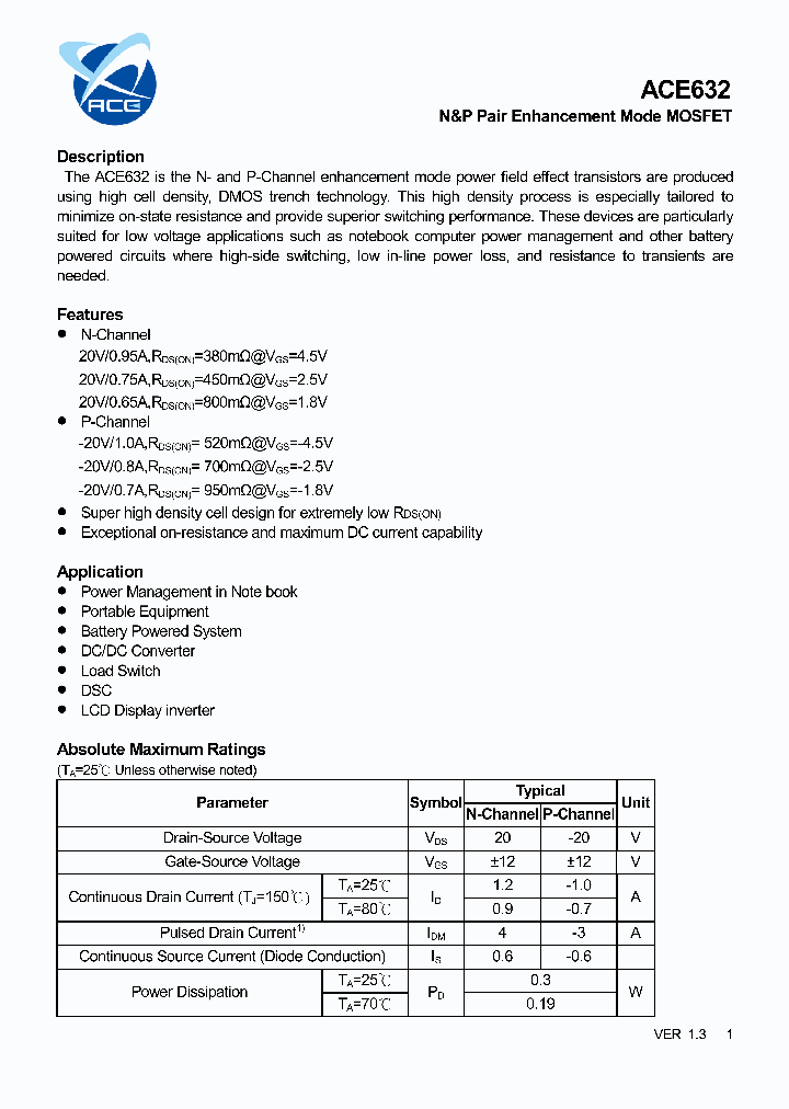 ACE632_4748426.PDF Datasheet