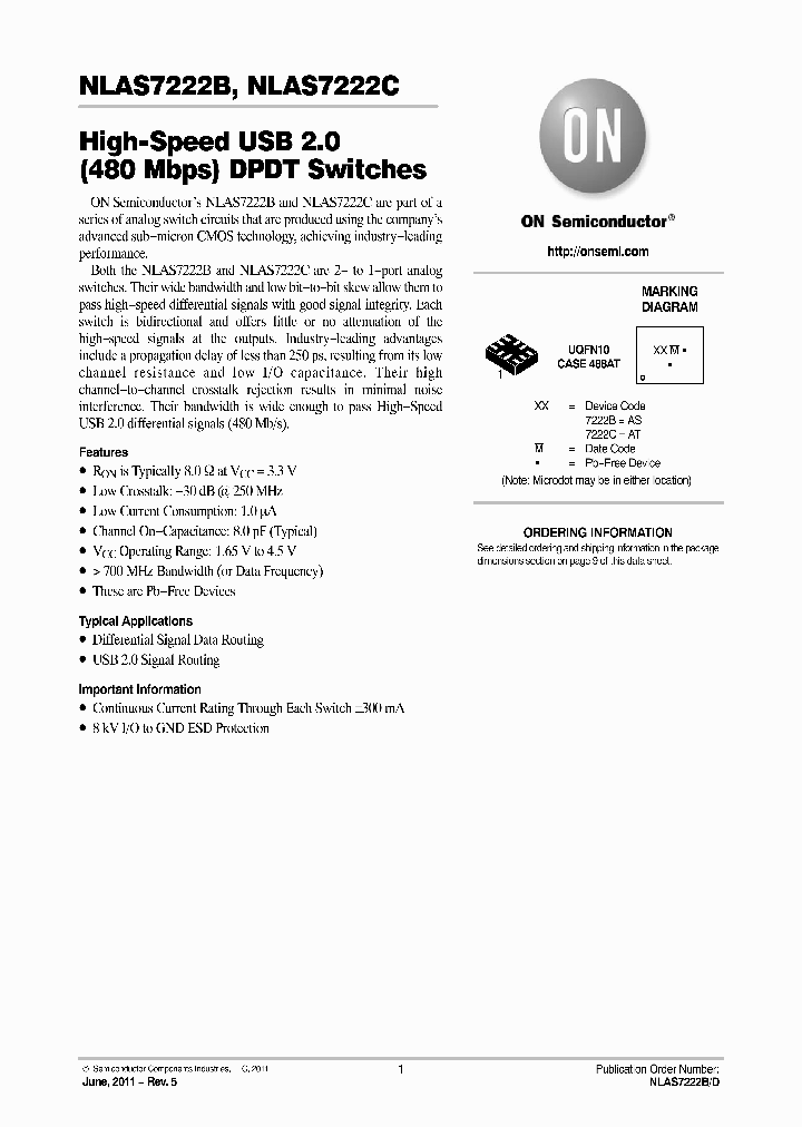 NLAS7222B11_4749266.PDF Datasheet