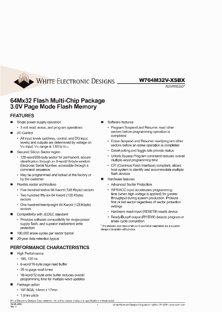 W764M32V-XSBX_4750046.PDF Datasheet
