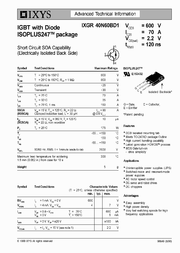 IXGR40N60BD1_4750217.PDF Datasheet