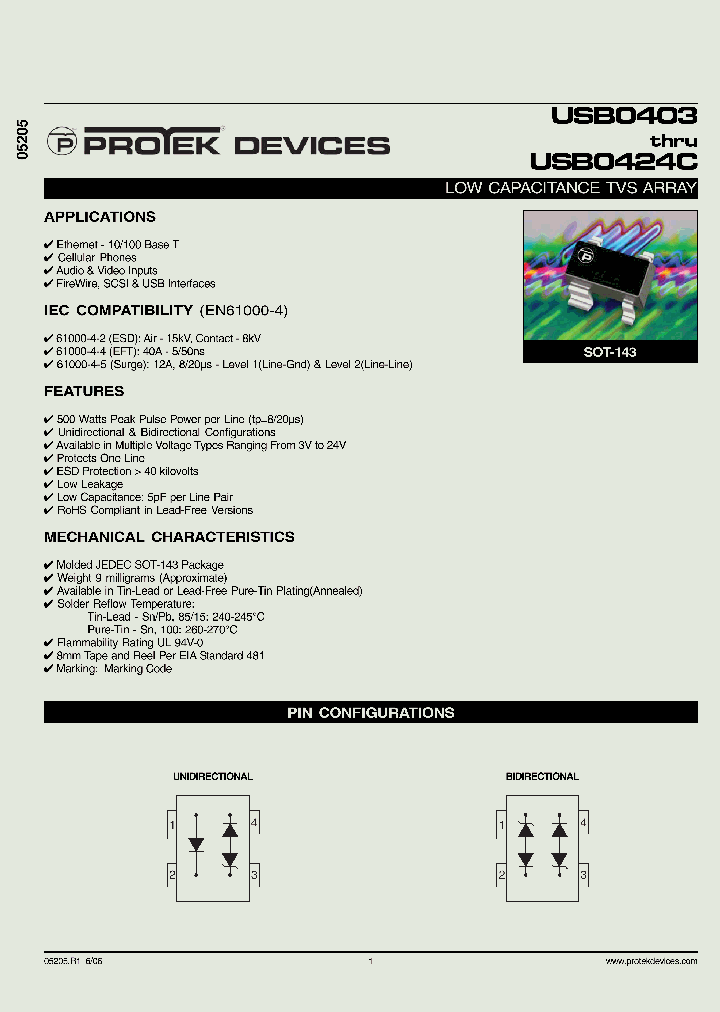 USB0405-LF-T7_4758625.PDF Datasheet
