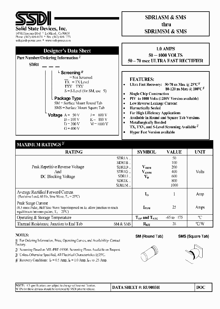 SDR1ASMS_4761472.PDF Datasheet