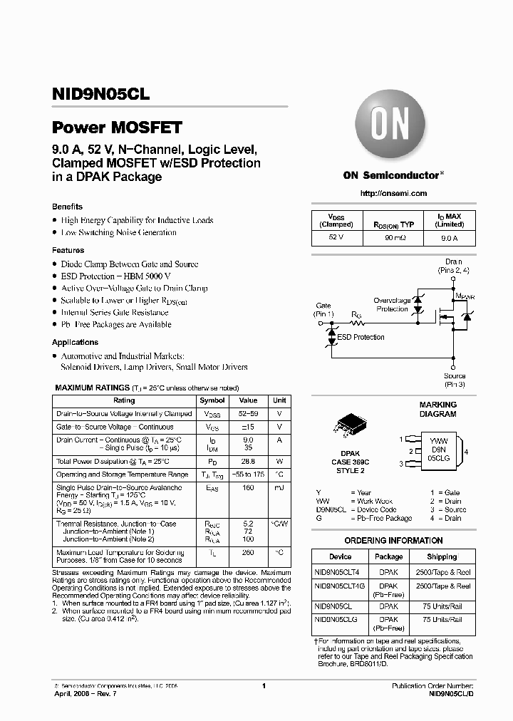 NID9N05CLT4G_4753068.PDF Datasheet