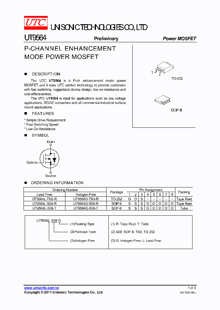 UT9564L-S08-R_4762765.PDF Datasheet
