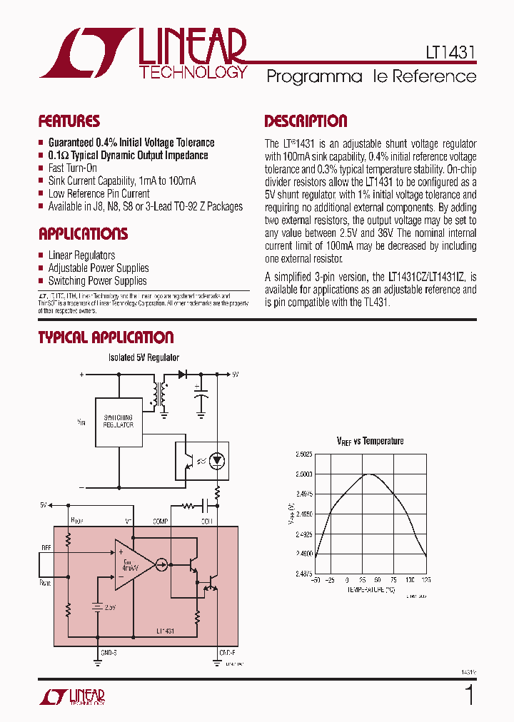 LT1431IZPBF_4764917.PDF Datasheet