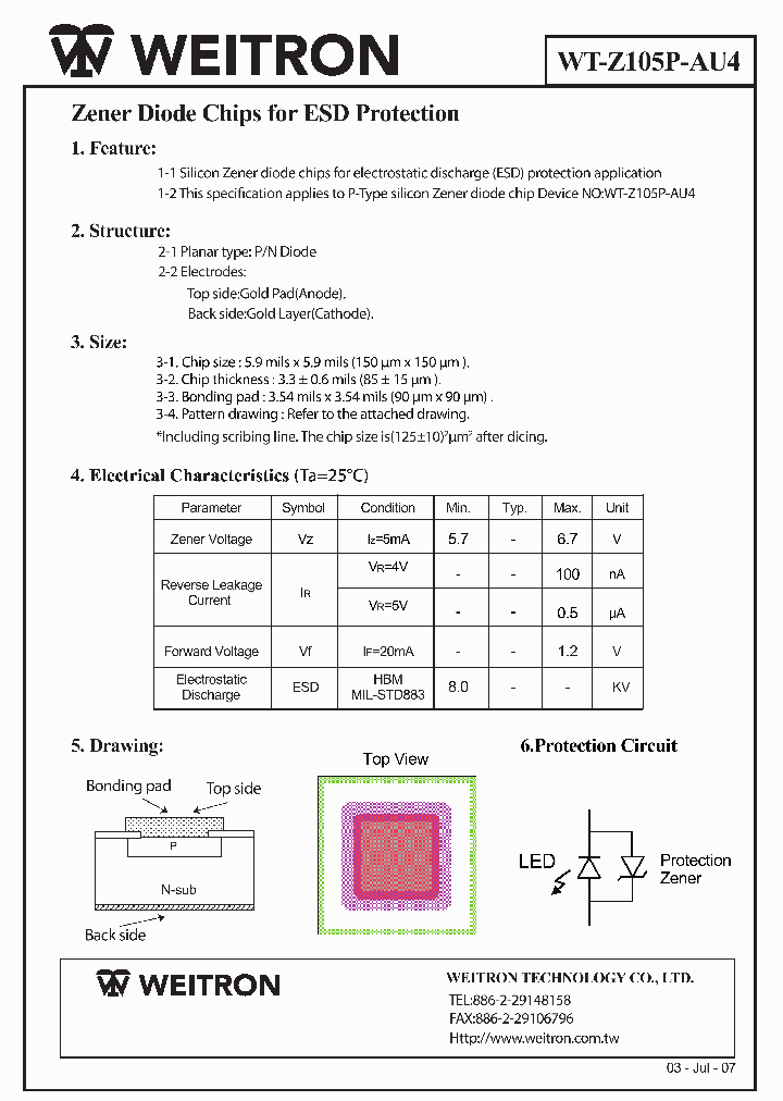 WT-Z105P-AU4_4767836.PDF Datasheet