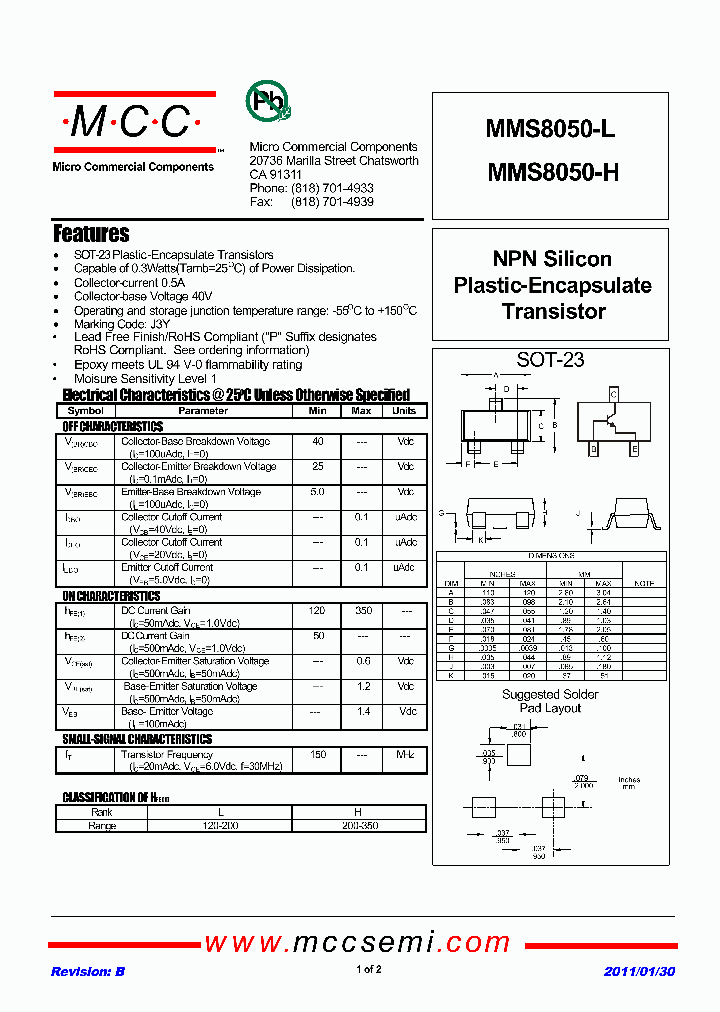 MMS8050-H_4768885.PDF Datasheet