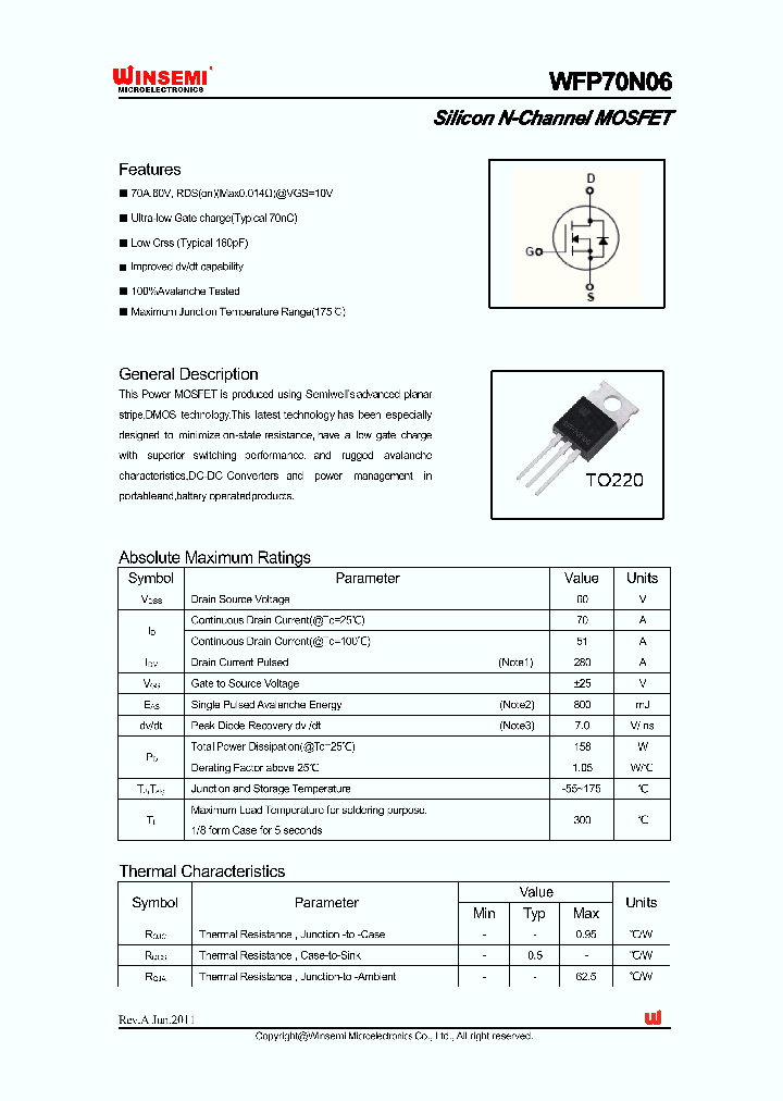 WFP70N06_4769375.PDF Datasheet
