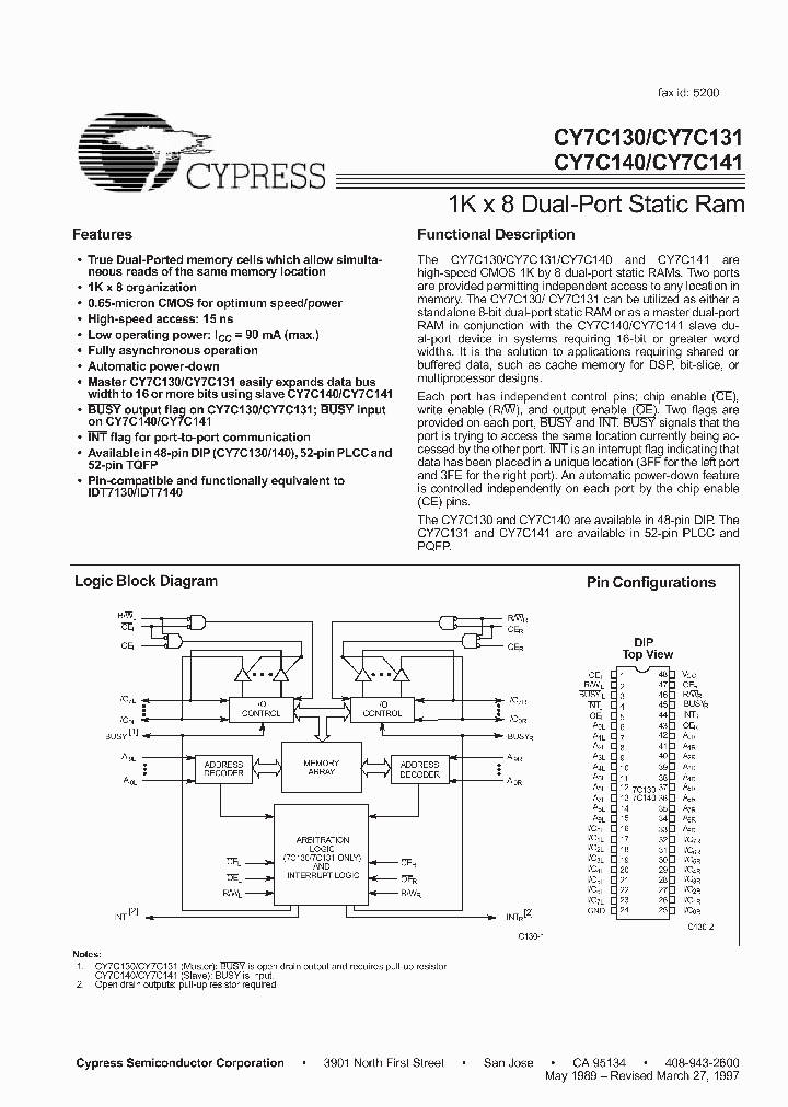 CY7C141-55NI_4772966.PDF Datasheet