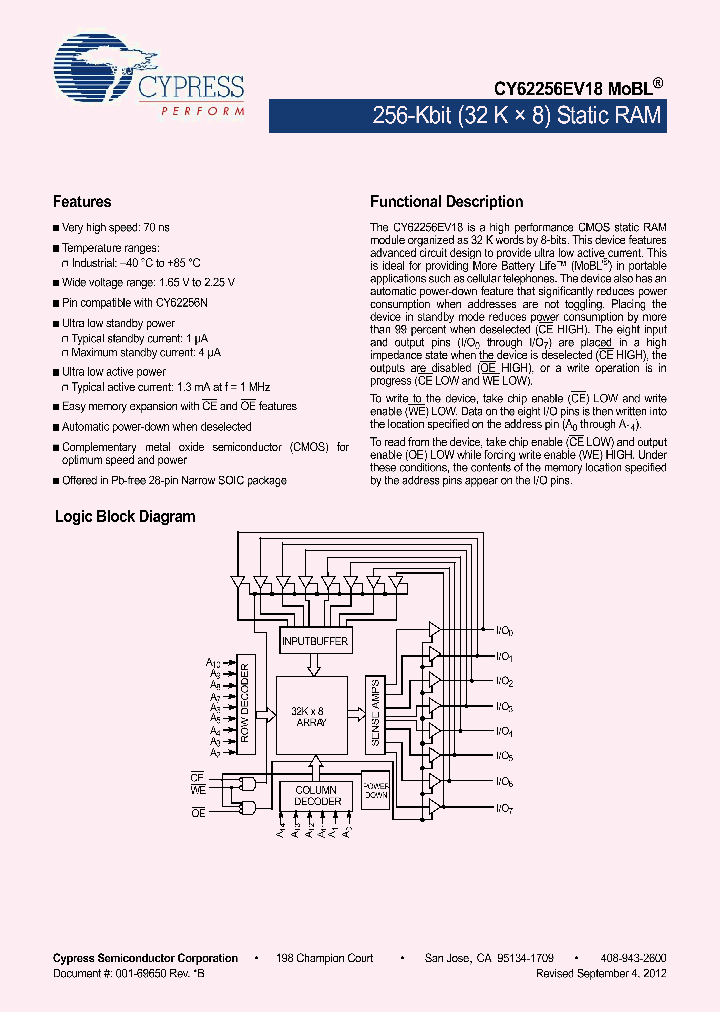 CY62256EV18_4773201.PDF Datasheet
