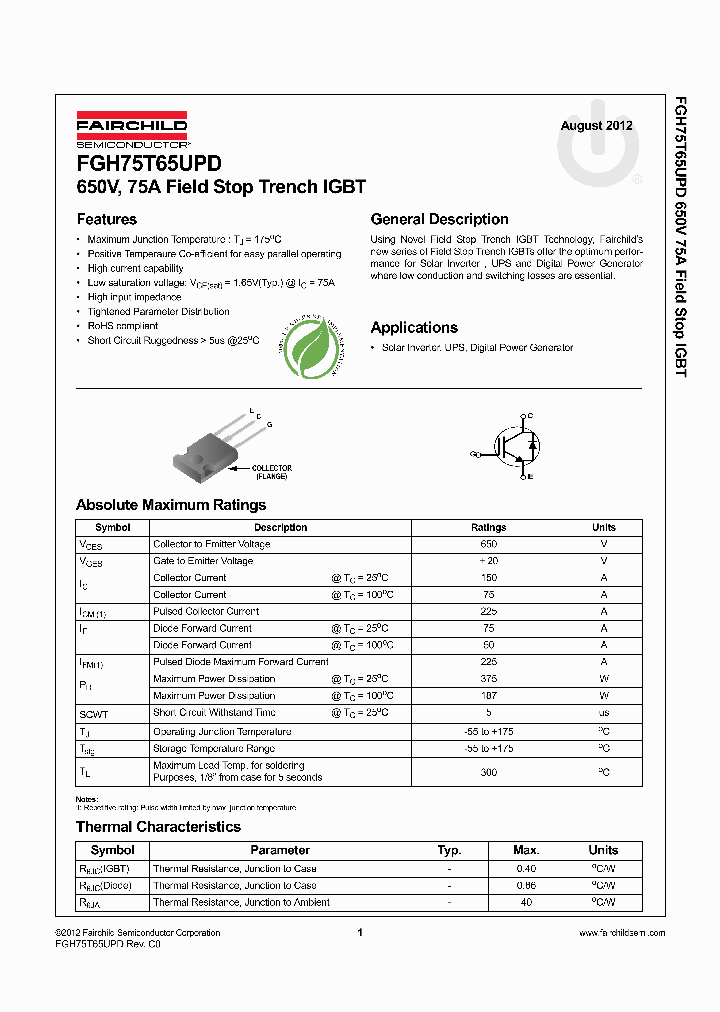 FGH75T65UPD_4774661.PDF Datasheet