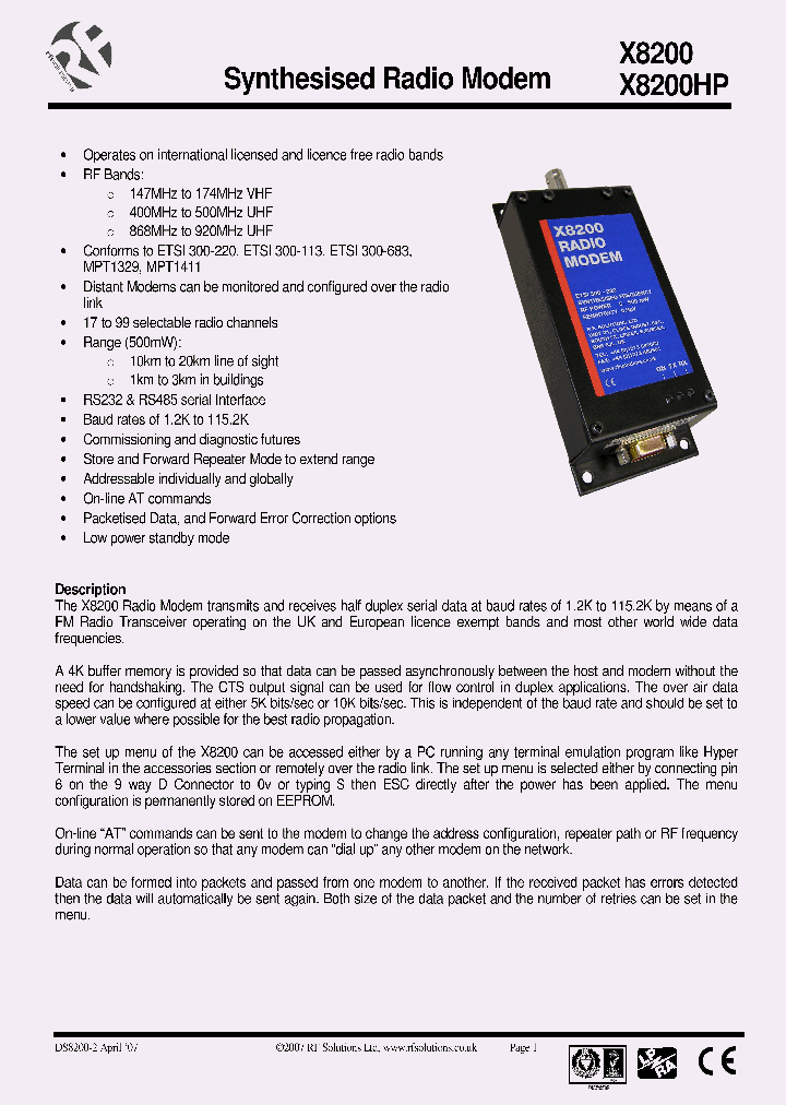 X8200HP_4775235.PDF Datasheet