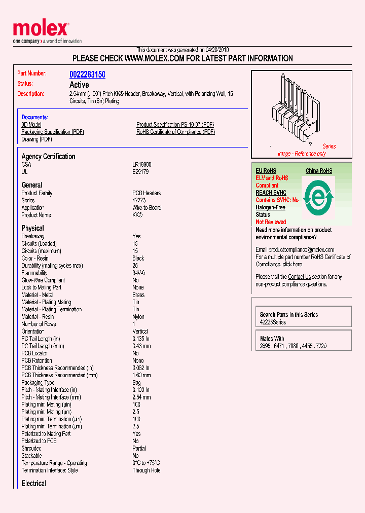 42225-0015_4777030.PDF Datasheet