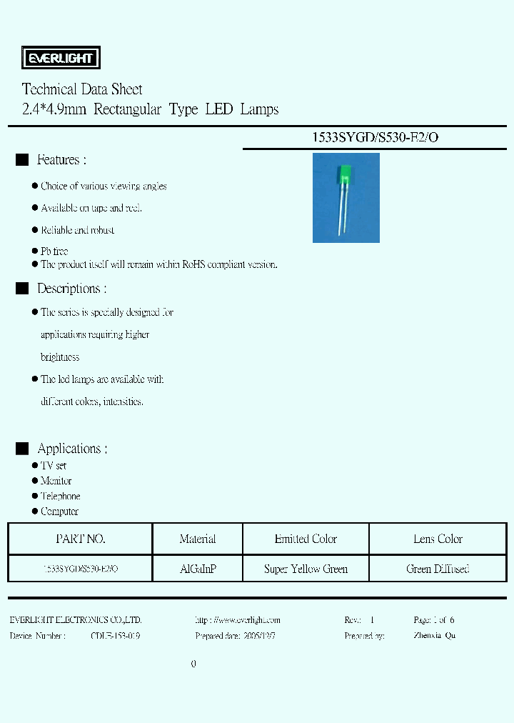 1533SYGD-S530-E2-O_4776706.PDF Datasheet