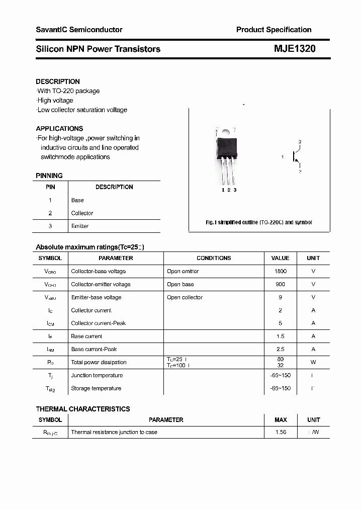 MJE1320_4776511.PDF Datasheet