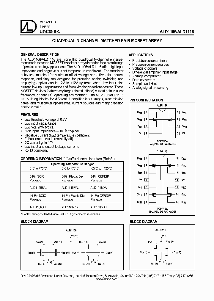 ALD1116PAL_4777001.PDF Datasheet