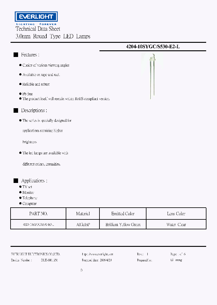 4204-10SYGC-S530-E2-L_4776705.PDF Datasheet