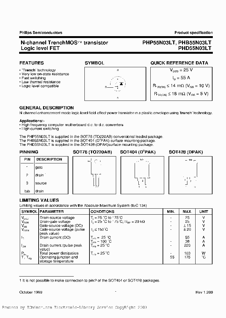 PHD55N03LTT3_4778893.PDF Datasheet