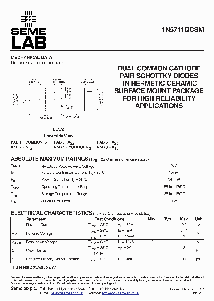1N5711QCSM_4779859.PDF Datasheet