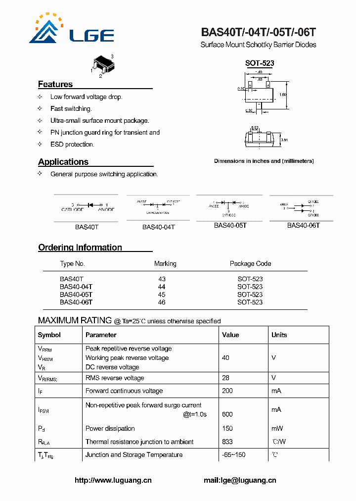 BAS40T_4780869.PDF Datasheet