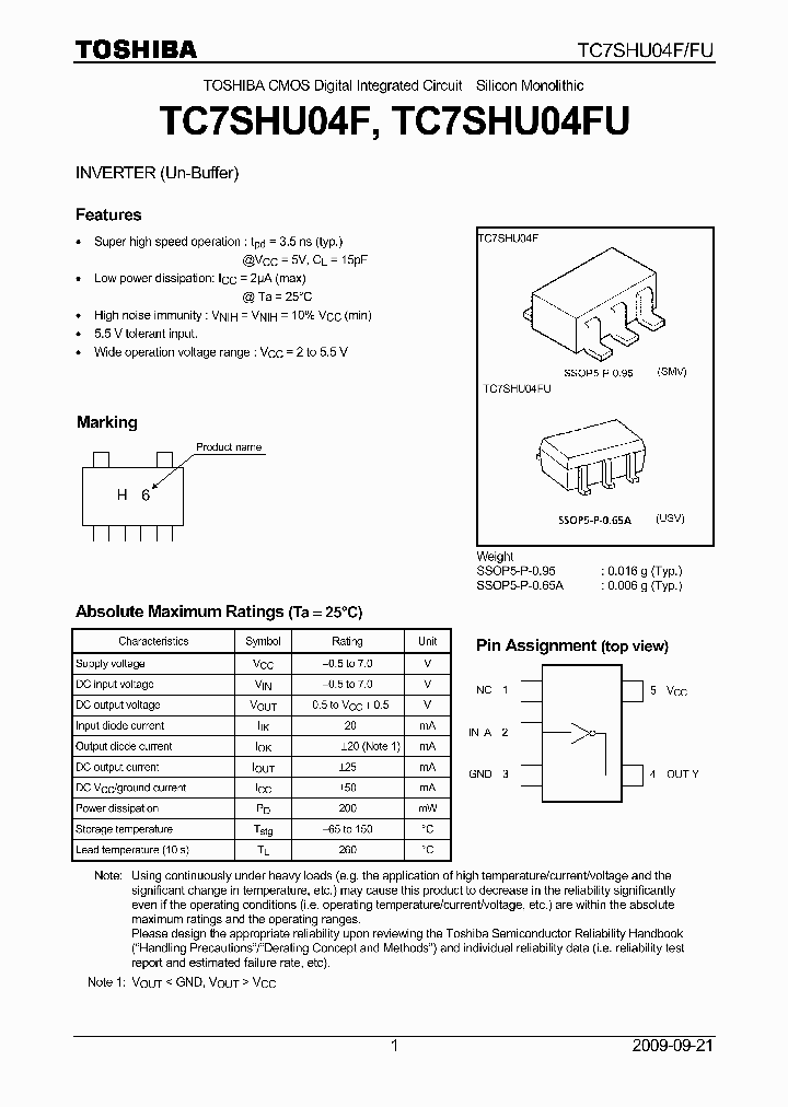 TC7SHU04FU09_4781545.PDF Datasheet