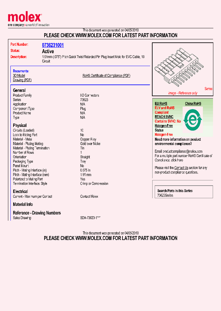 0736231001_4783427.PDF Datasheet