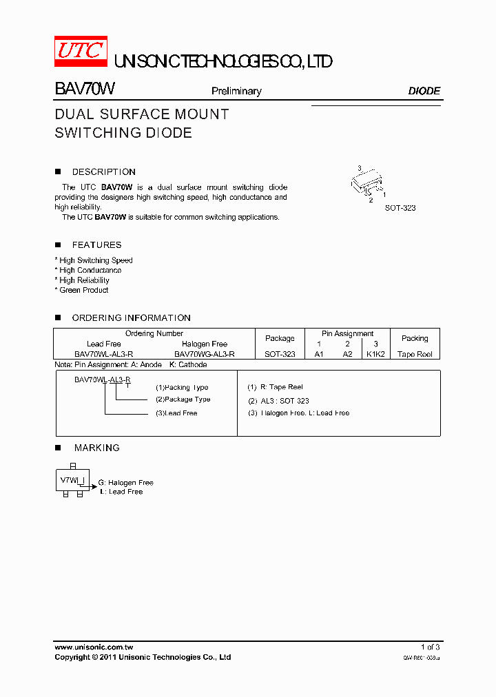 BAV70W_4783124.PDF Datasheet