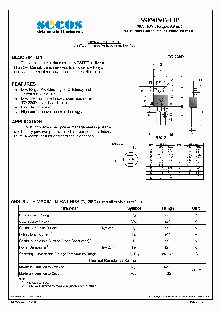 SSE90N06-10P11_4783686.PDF Datasheet