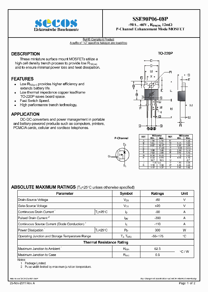 SSE90P06-08P_4783690.PDF Datasheet