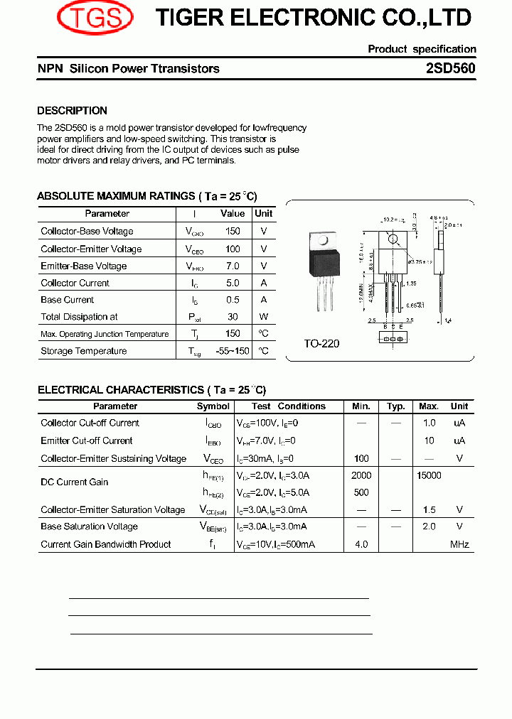 2SD560_4783990.PDF Datasheet