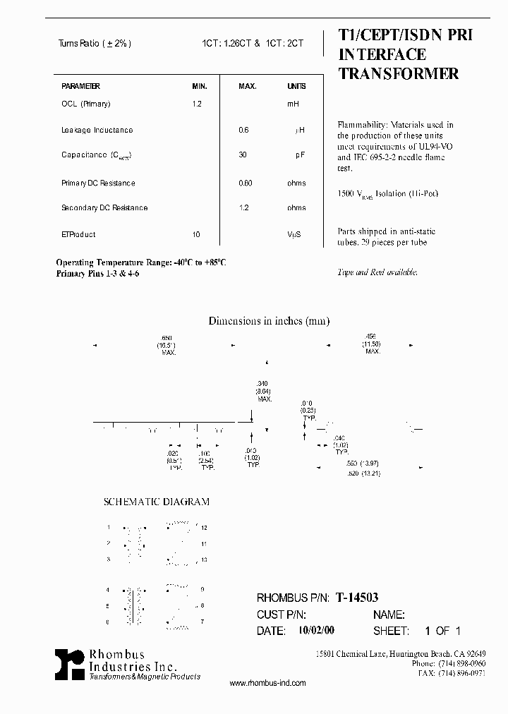 T-14503_4784528.PDF Datasheet