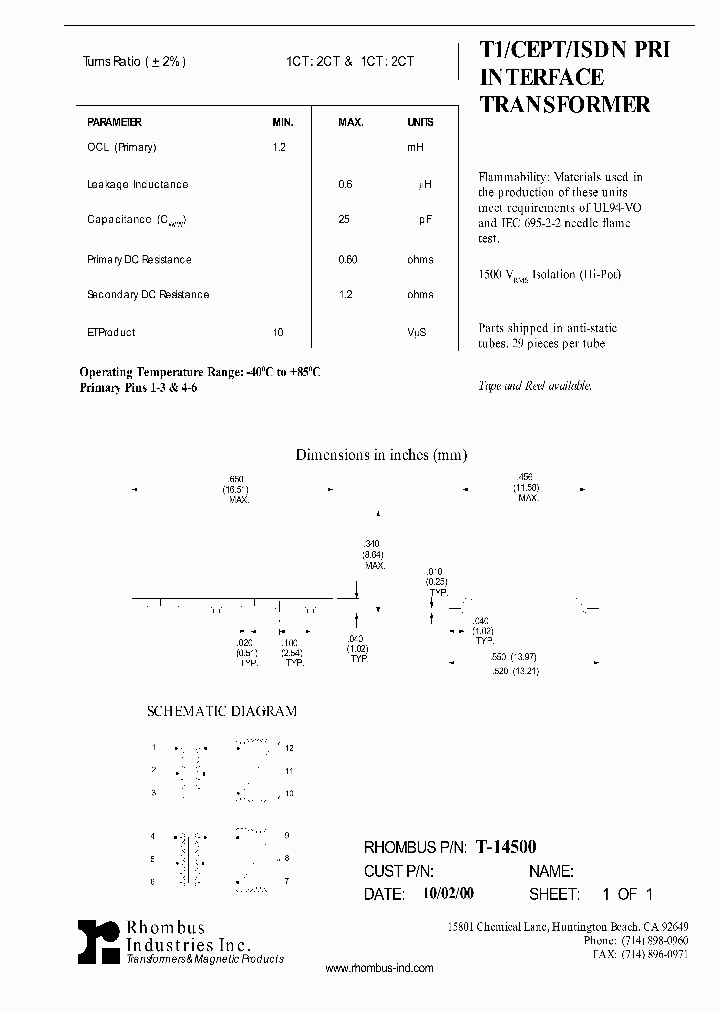 T-14500_4784525.PDF Datasheet