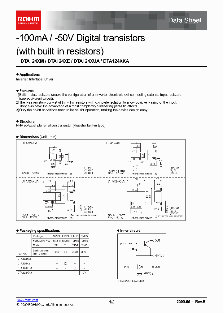 DTA124XUA_4785359.PDF Datasheet