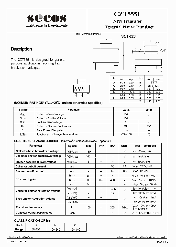 CZT5551_4785447.PDF Datasheet