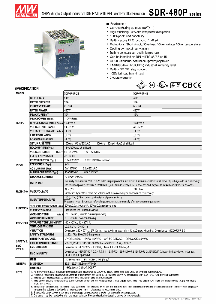 SDR-480P11_4787738.PDF Datasheet