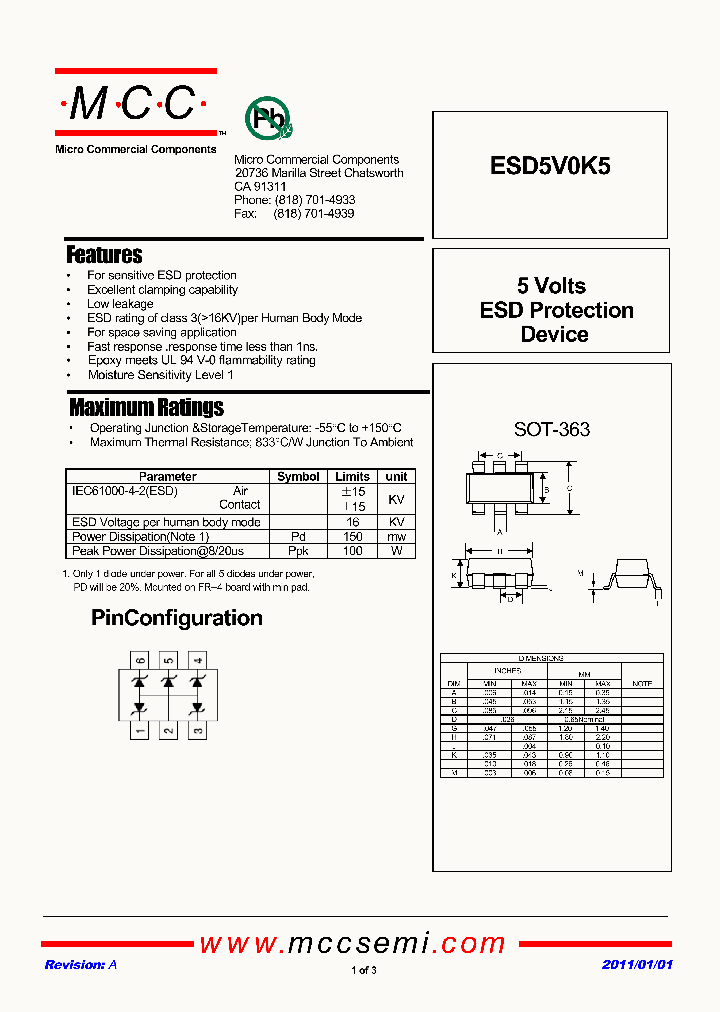 ESD5V0K511_4789618.PDF Datasheet