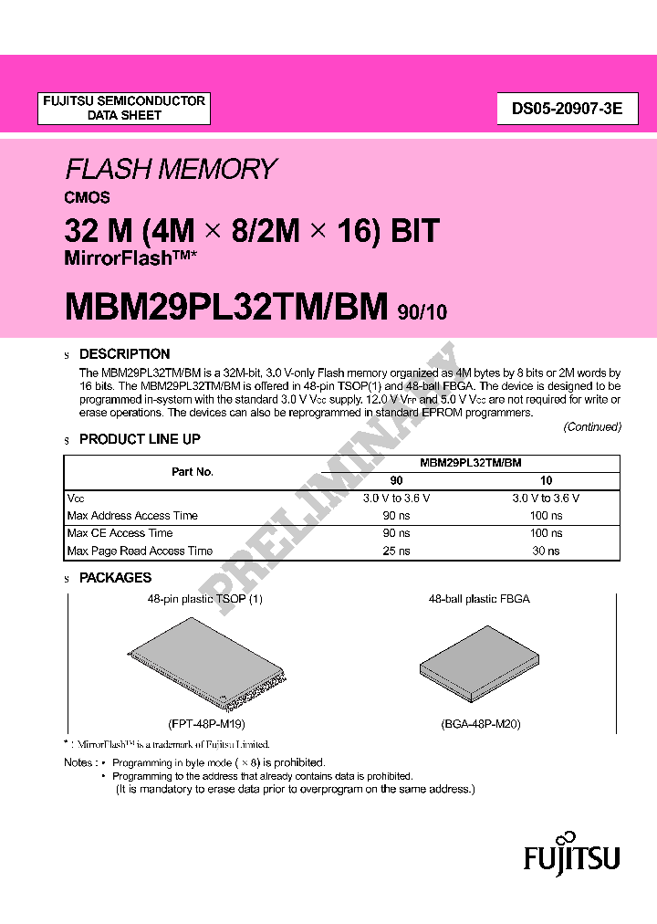 MBM29PL32TM90TN_4791033.PDF Datasheet