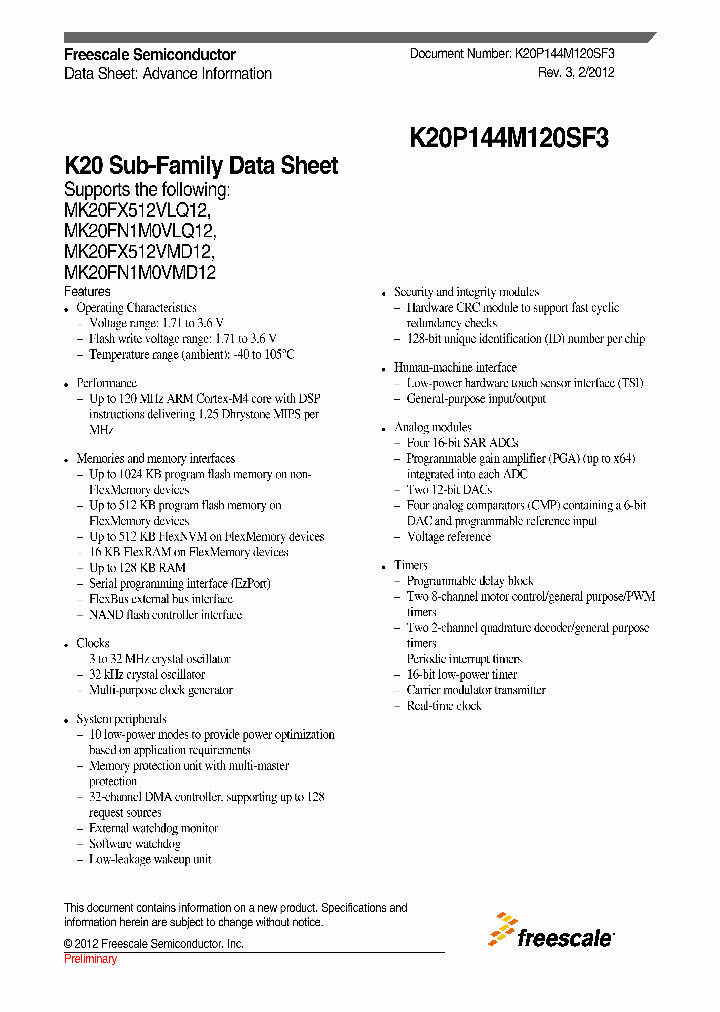 K20P144M120SF3_4792145.PDF Datasheet