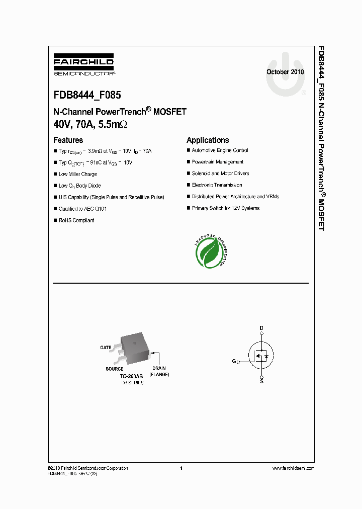 FDB844410_4792540.PDF Datasheet