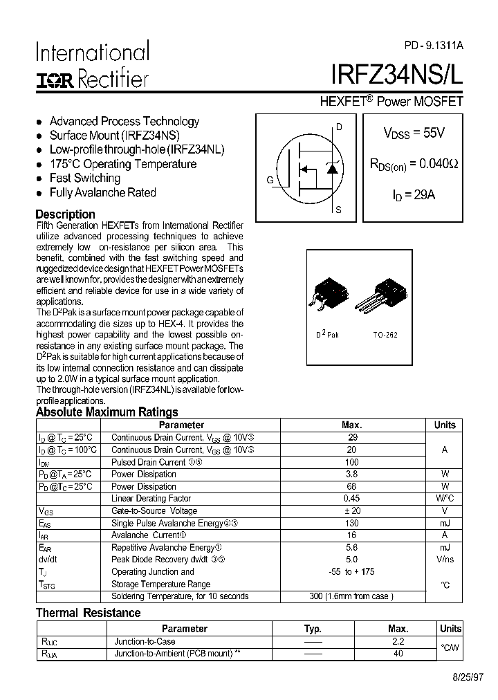 IRFZ34NL_4793618.PDF Datasheet