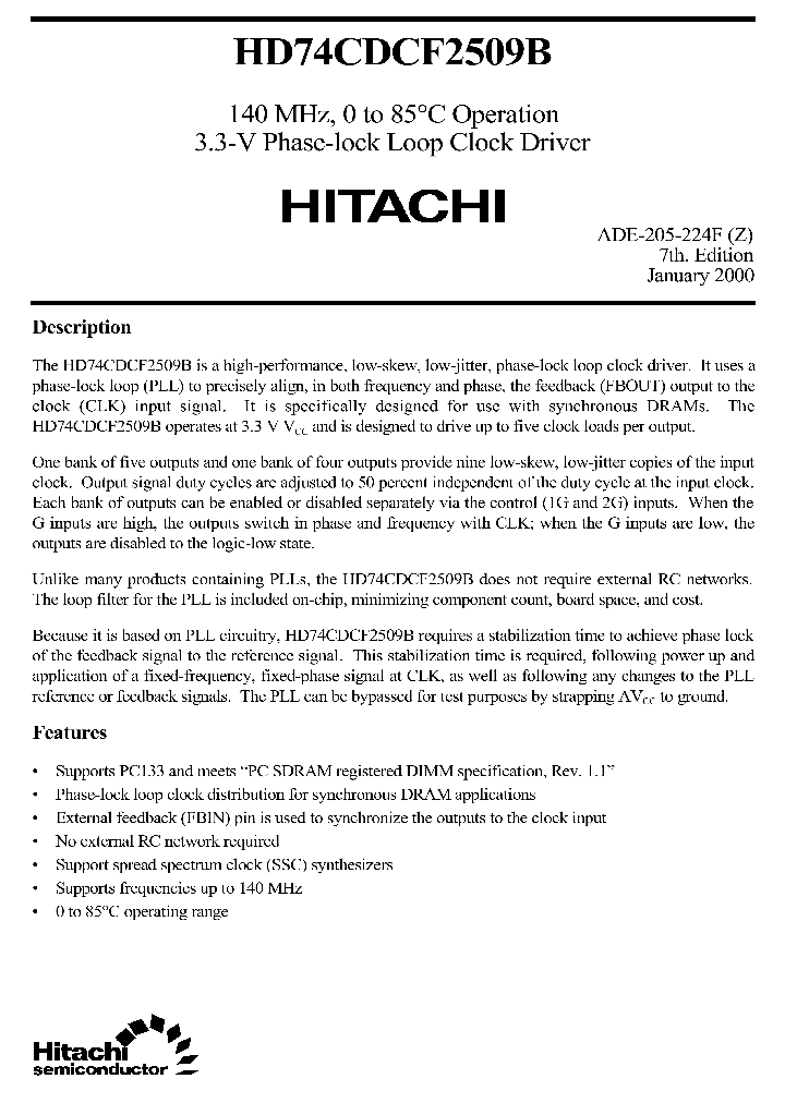 HD74CDCF2509B_4793770.PDF Datasheet