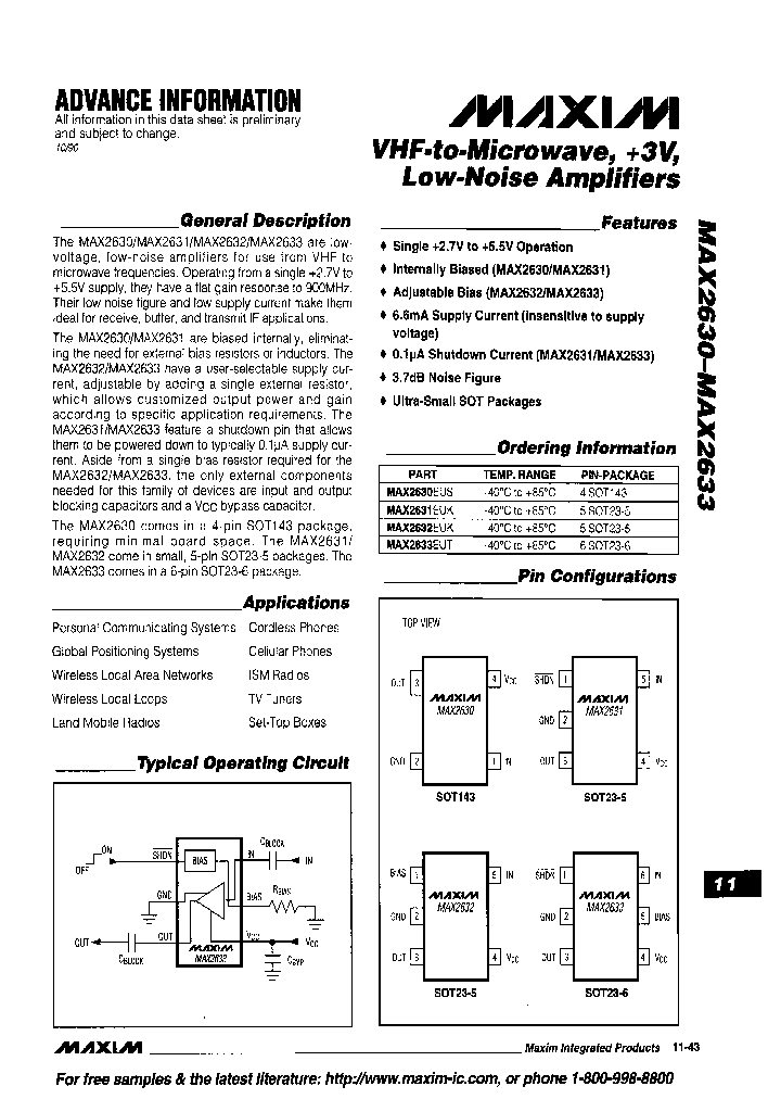 MAX2631EUKT_4794496.PDF Datasheet
