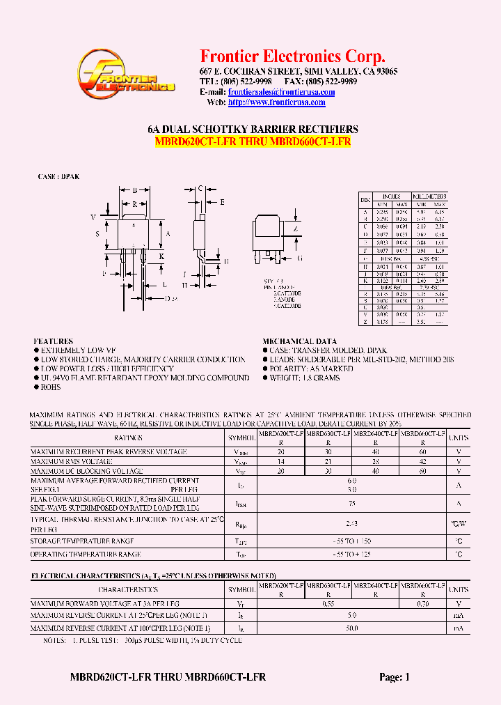 MBRD620CT-LFR_4795169.PDF Datasheet