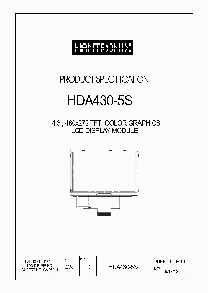 HDA430-5S_4795300.PDF Datasheet